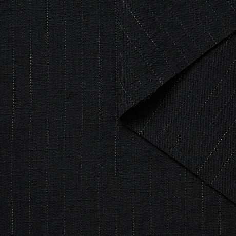 Chalk Striped Cotton & Wool Tweed