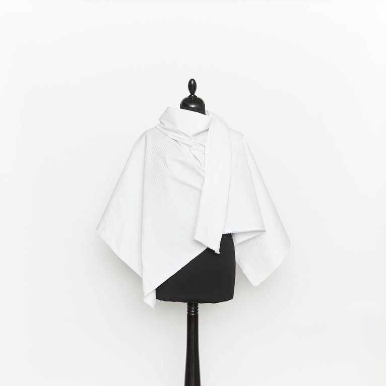 T26K16135 | Textured Tone on Tone Stripe Poplin - vue 4