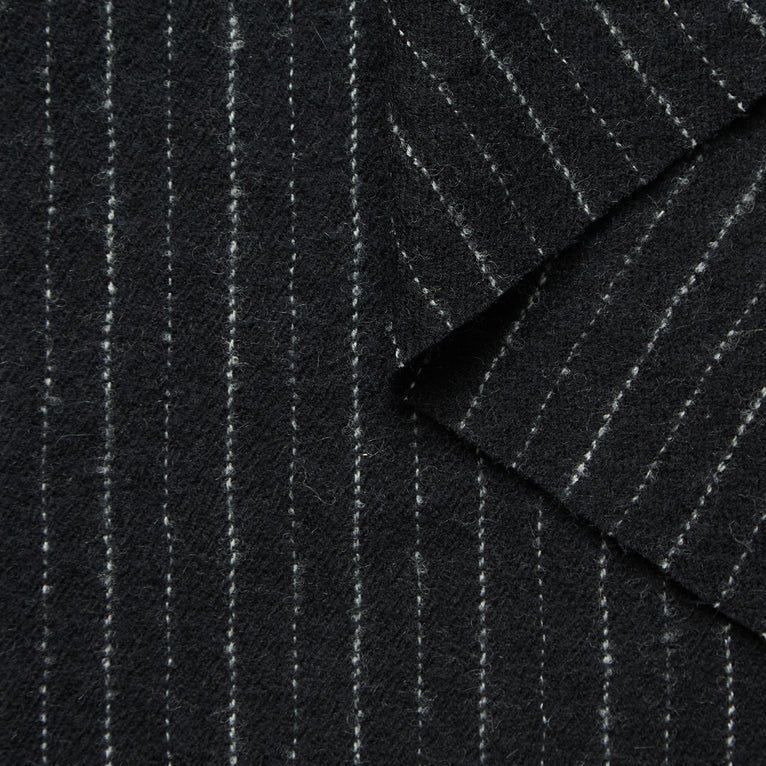 T26K16163 | Chalkstripe Virgin Wool Tweed - vue 1