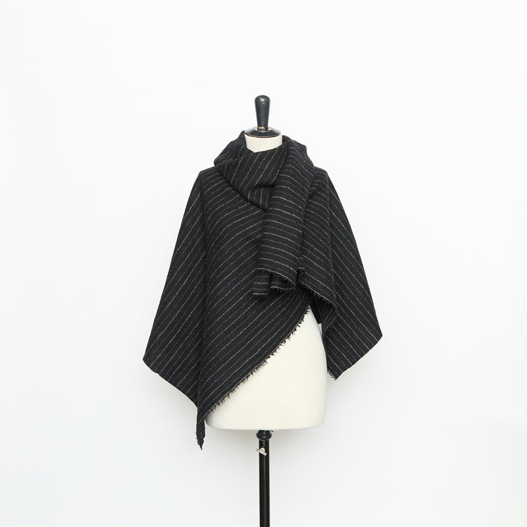 T26K16163 | Chalkstripe Virgin Wool Tweed - vue 2