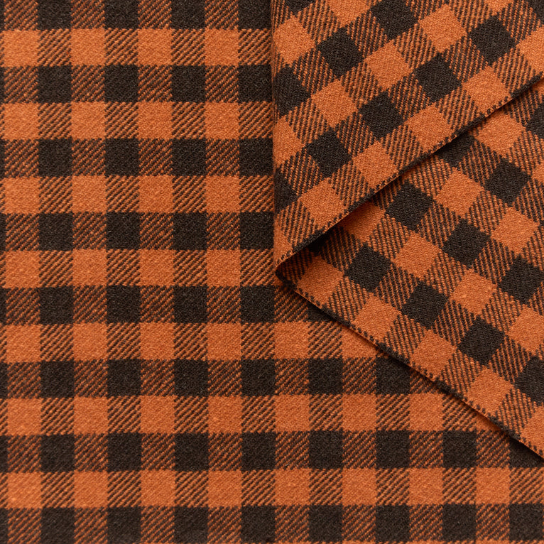 T26K16922 | Checked Wool Drap - view 1
