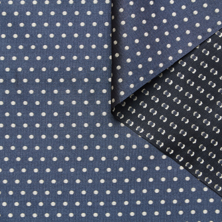 T26M14878 | Jacquard de Soie à Pois - vue 1
