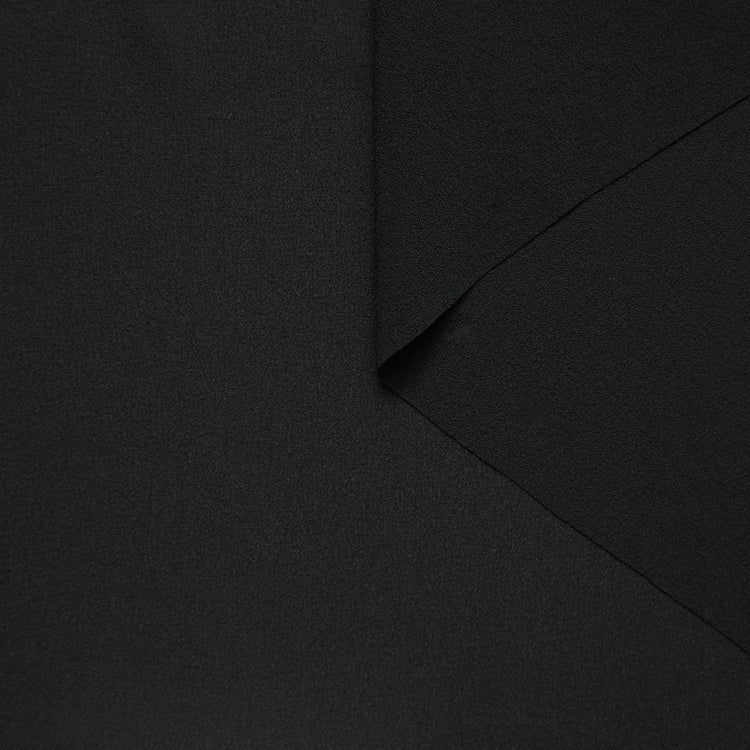 T26M14921 | Georgette Sable Bi-Stretch en Soie - vue 1