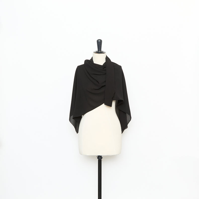 T26M14921 | Georgette Sable Bi-Stretch en Soie