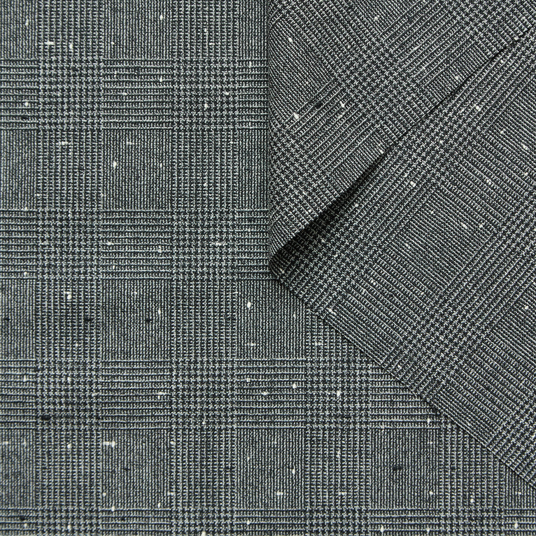 T26M15185 | Prince of Wales Virgin Wool Suiting - view 1
