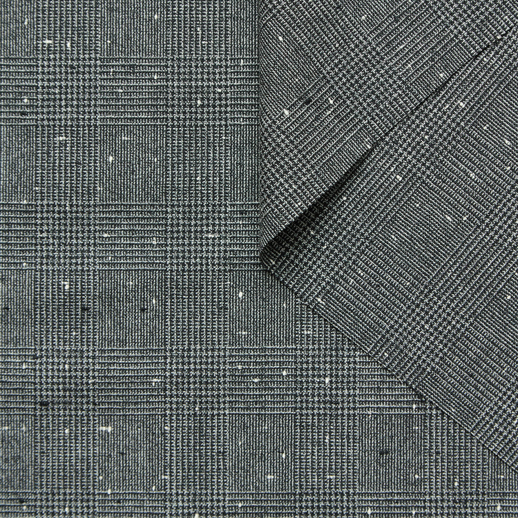 T26M15185 | Prince of Wales Virgin Wool Suiting - view 1