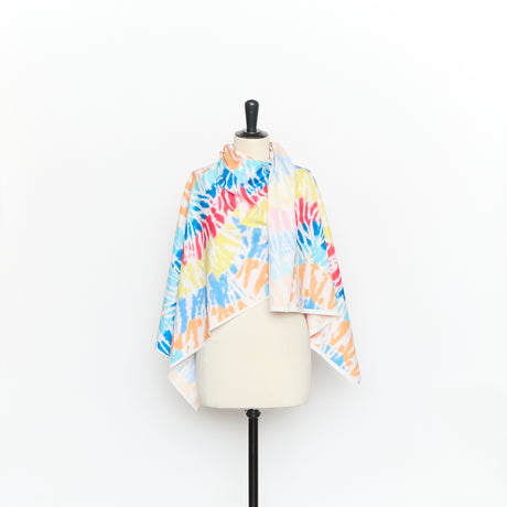  Tie & Dye Printed Canvas Beachwear
