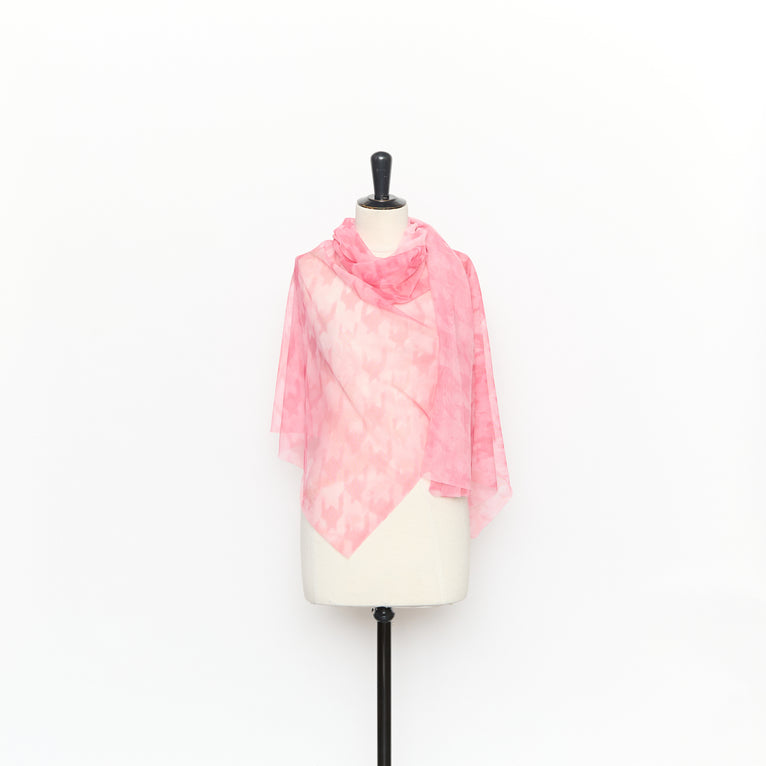 T26M15384 | Houndstooth Printed Tulle - vue 2