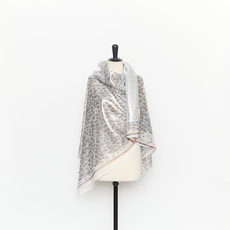 T26M15387 | Leopard Tulle Sequins - vue 2