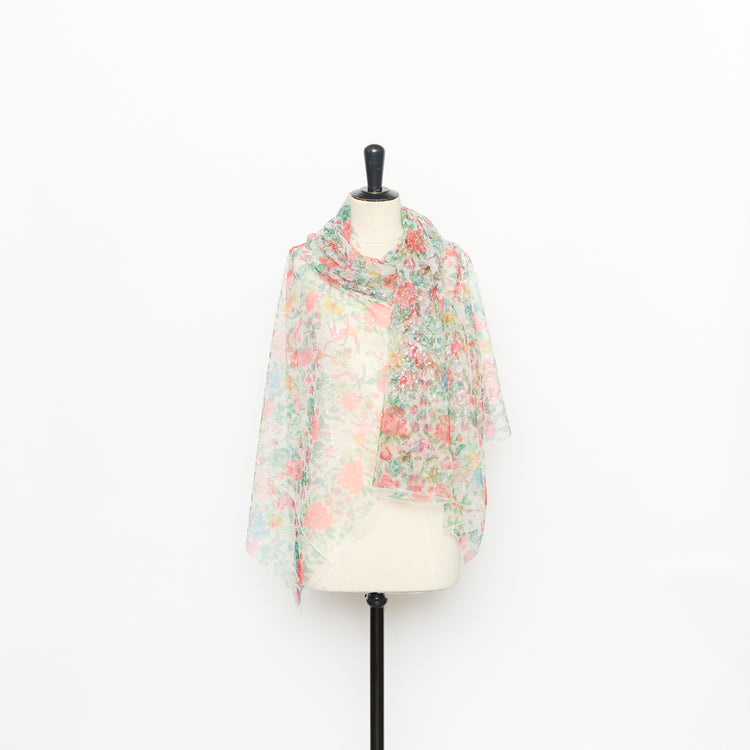 T26M15389 | Floral Printed Tulle Sequins - vue 2