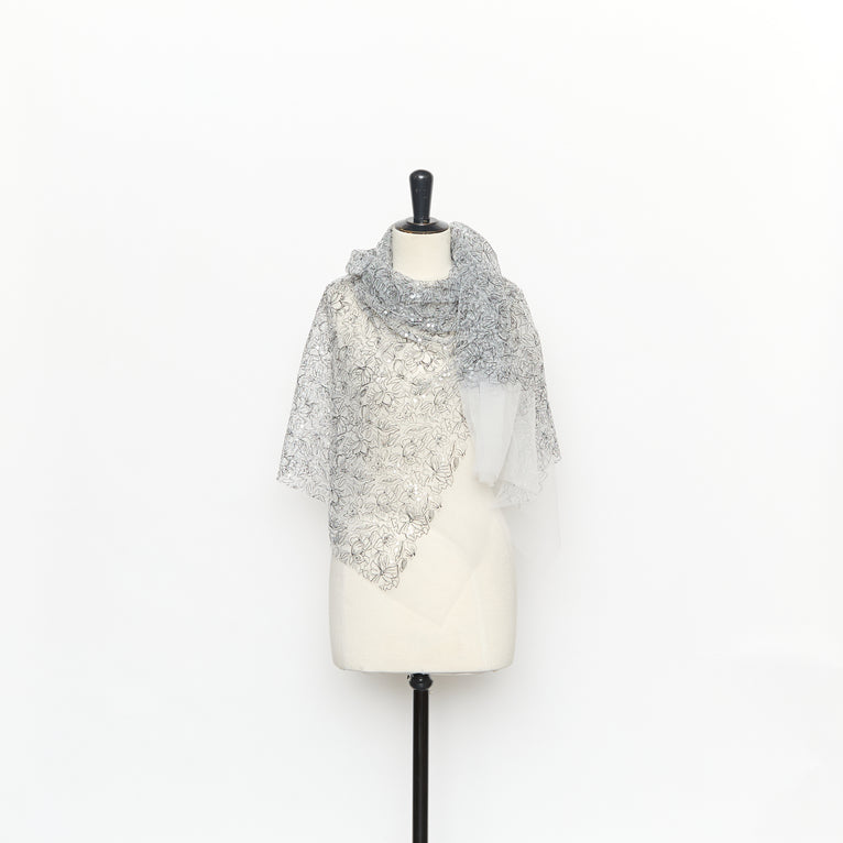 T26M15391 | Embroidered Tulle Sequins - view 2