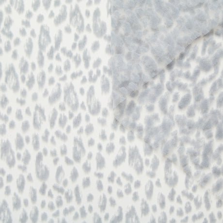 T26M15397 | Leopard Flocked Tulle