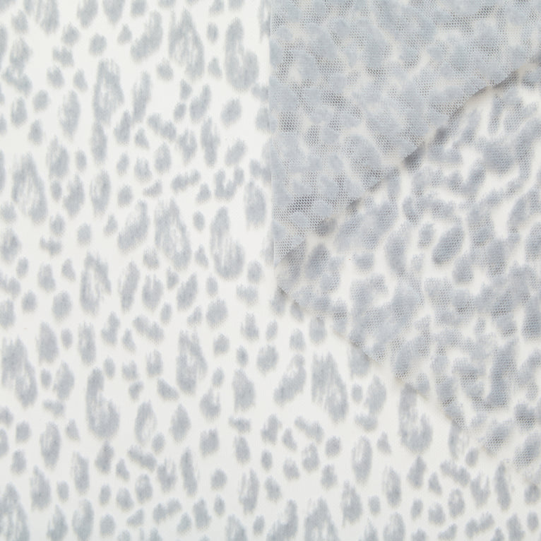 T26M15397 | Leopard Flocked Tulle - vue 1