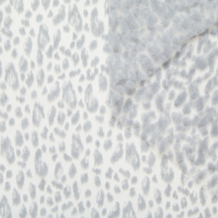 T26M15397 | Leopard Flocked Tulle - vue 1