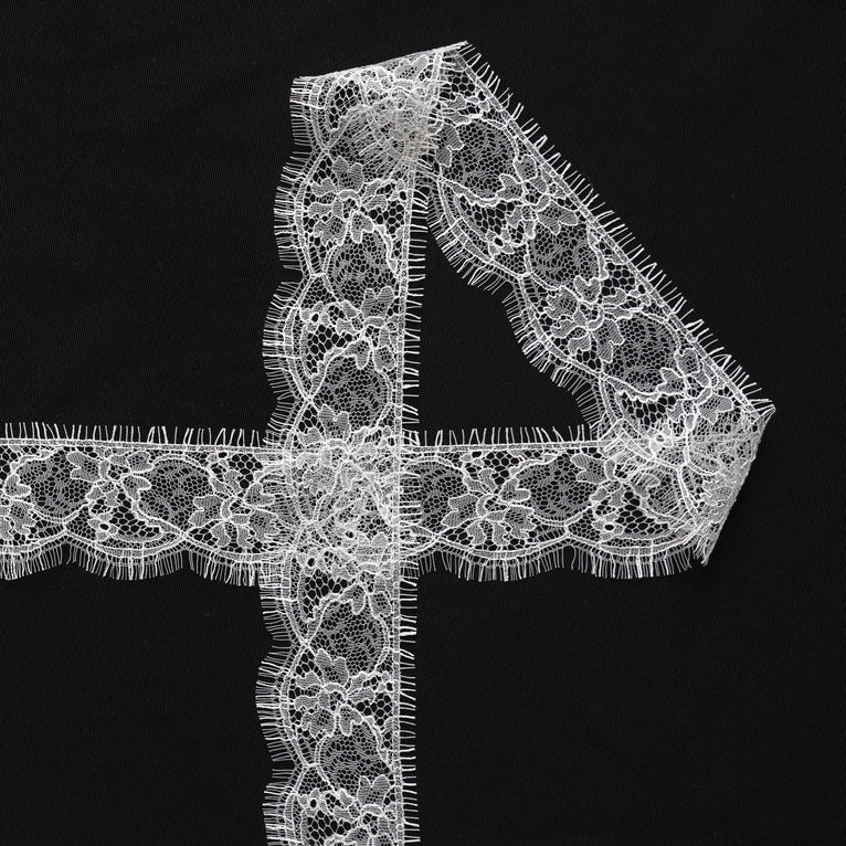 T26M15419 | Floral Viscose Galloon Lace 3cm - view 1