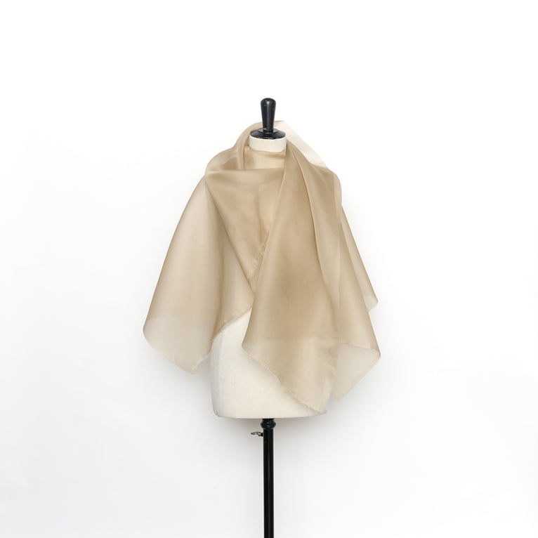 T26M15444 | Organza Satin Double Face en Soie - vue 9