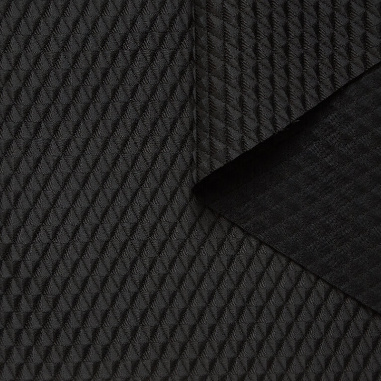 T26M15504 | Diamond Quilted Silk Canvas - view 1
