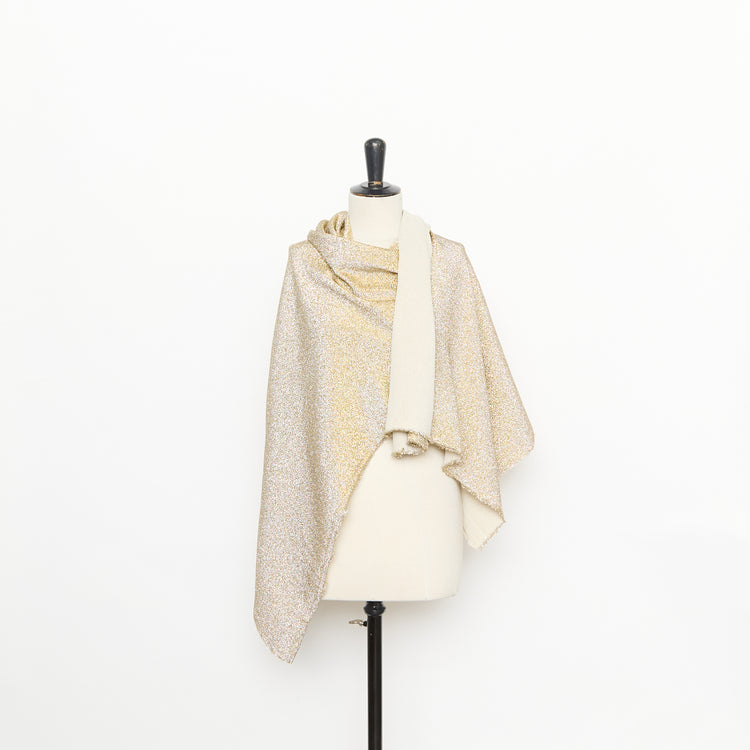 T26M15521 | Crêpe Lamé Double Face en Soie - vue 2