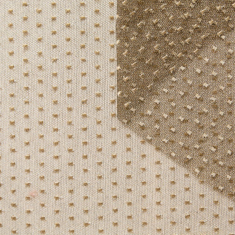 T26M15529 | Gold Plumetis Tulle - view 1