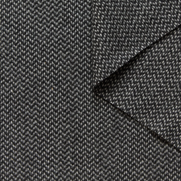 T26M15611 | Herringbone Virgin Wool Jacquard