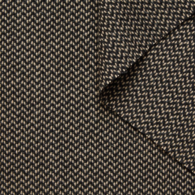 T26M15611 | Herringbone Virgin Wool Jacquard