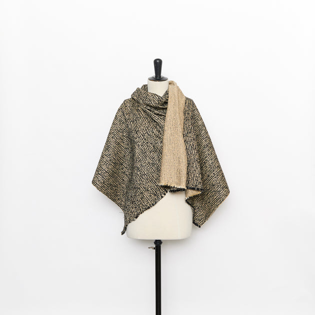 T26M15633 | Tweed Bicolore Flammé en Soie Tussah