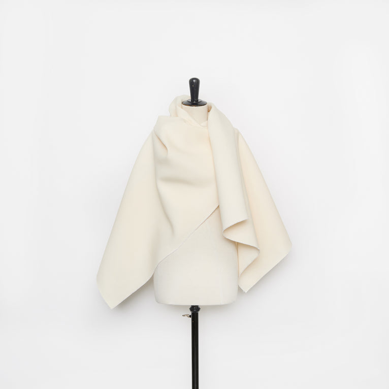 T26M15642 | Crêpe Double Face en Coton et Soie - vue 3