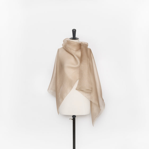 T26M15646 | Gold Metallic Silk Gauze