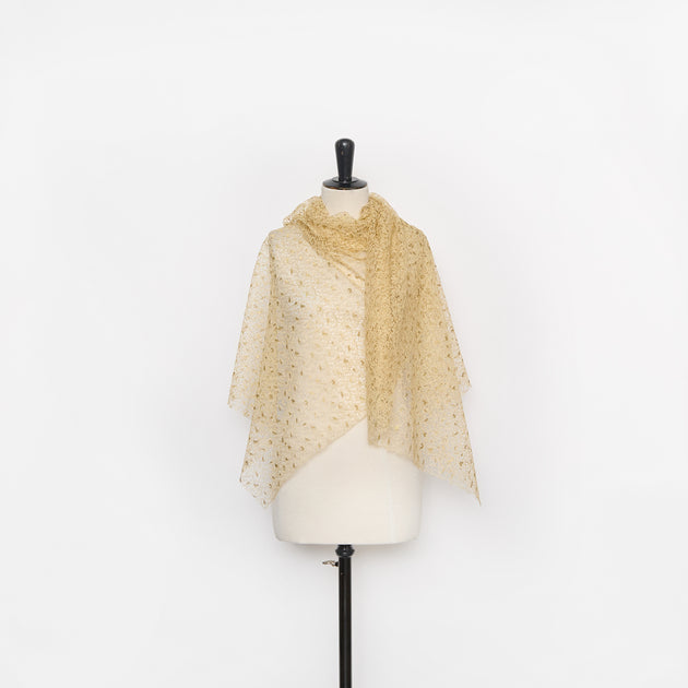 T26M15650 | Dentelle Lamée Florale