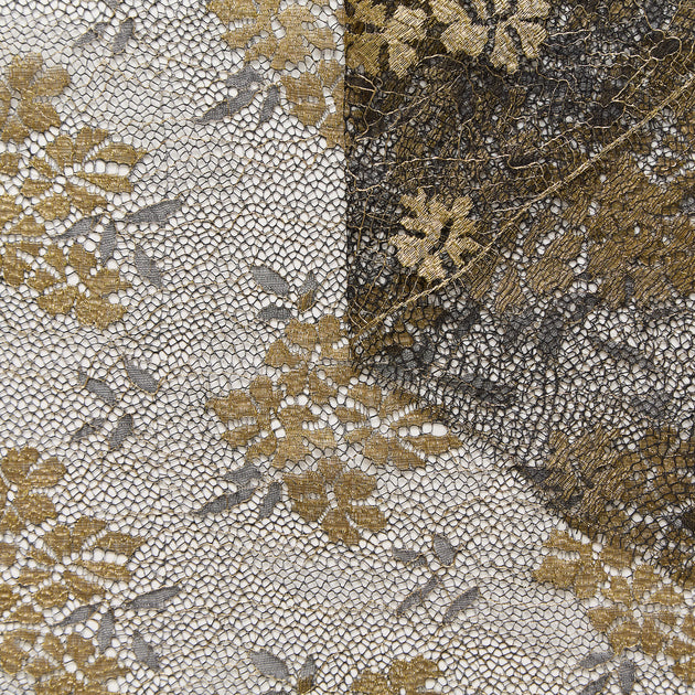 T26M15652 | Dentelle Grandes Fleurs Lamée