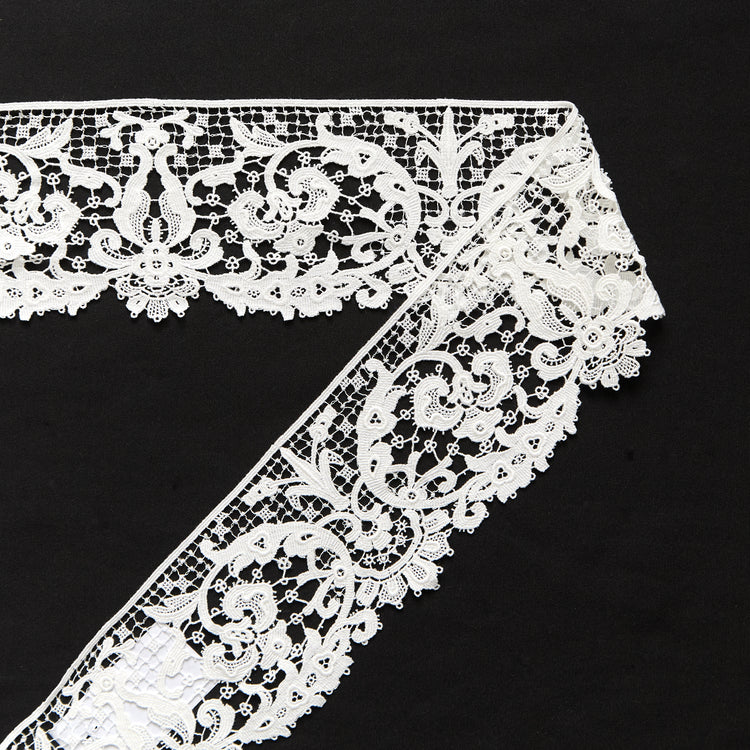 T26M15662 | Galon Guipure Floral en Coton 8cm - vue 1
