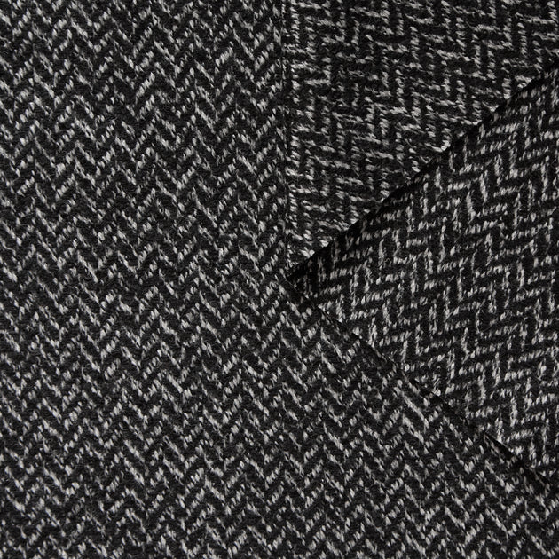 T26M15679 | Virgin Wool Silk & Llama Herringbone