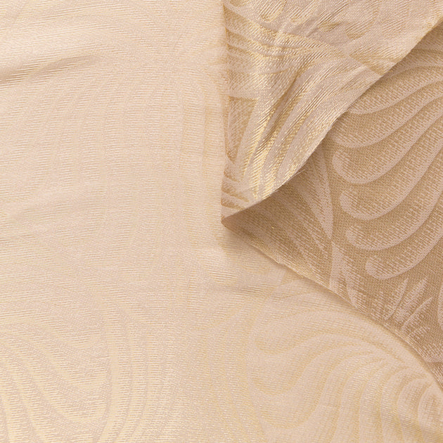 T26M15706 | Gold Viscose & Silk Natural Jaquard