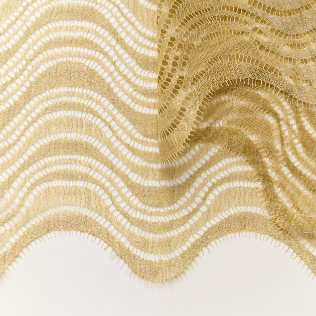 T26M15735 | Geometric Gold Lamé Braid Lace