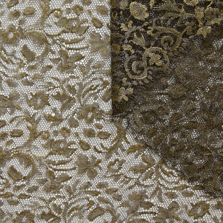 T26M15740 | Gold Floral Lace - view 1