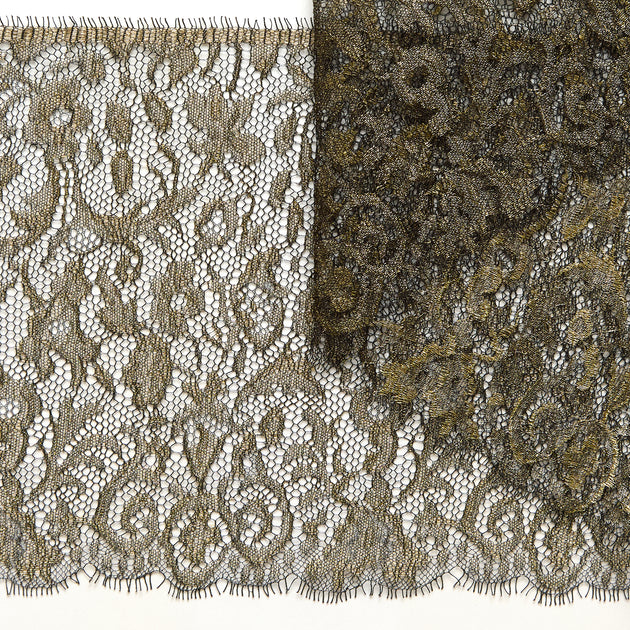 T26M15741 | Gold Floral Galloon Lace 21cm