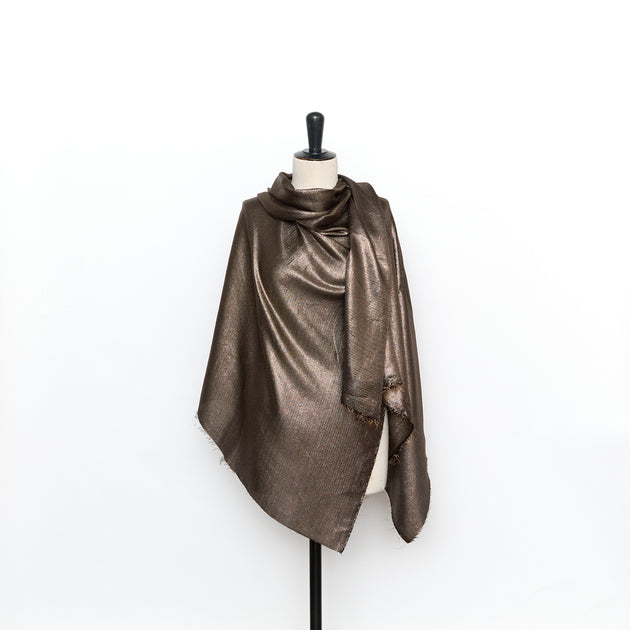 T26M15757 | Light Lamé Silk Natté