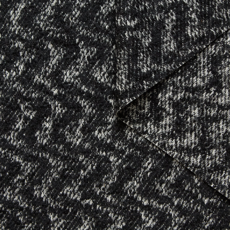 T26M15767 | Tweed à Chevrons en Laine Vierge - vue 1