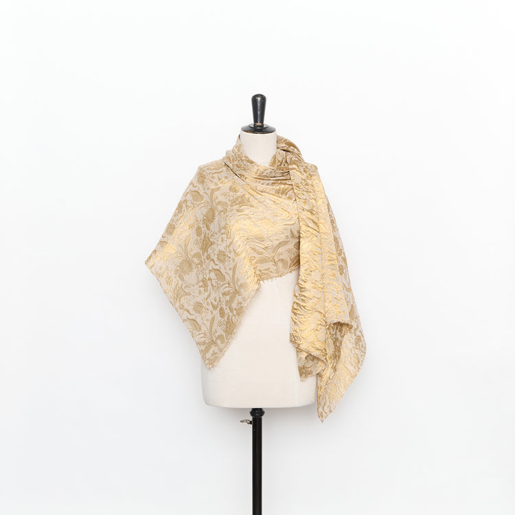 T26M15790 | Lamé Floral Silk Jacquard - view 2