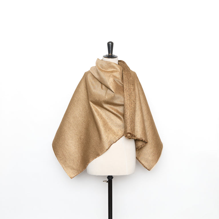 T26M15792 | Gold Lamé Tussah Silk Jacquard - view 2