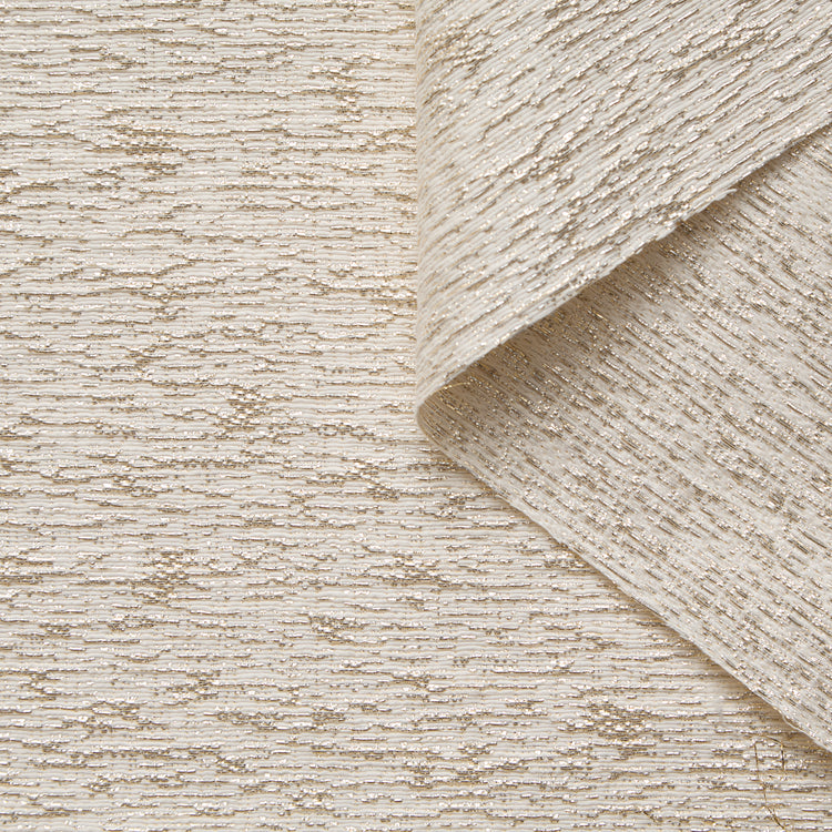 T26M15797 | Tweed Rayé Horizontal Lamé en Coton et Soie - vue 1