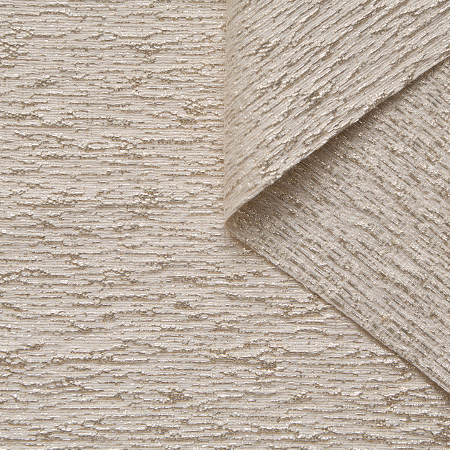 T26M15797 | Tweed Rayé Horizontal Lamé en Coton et Soie