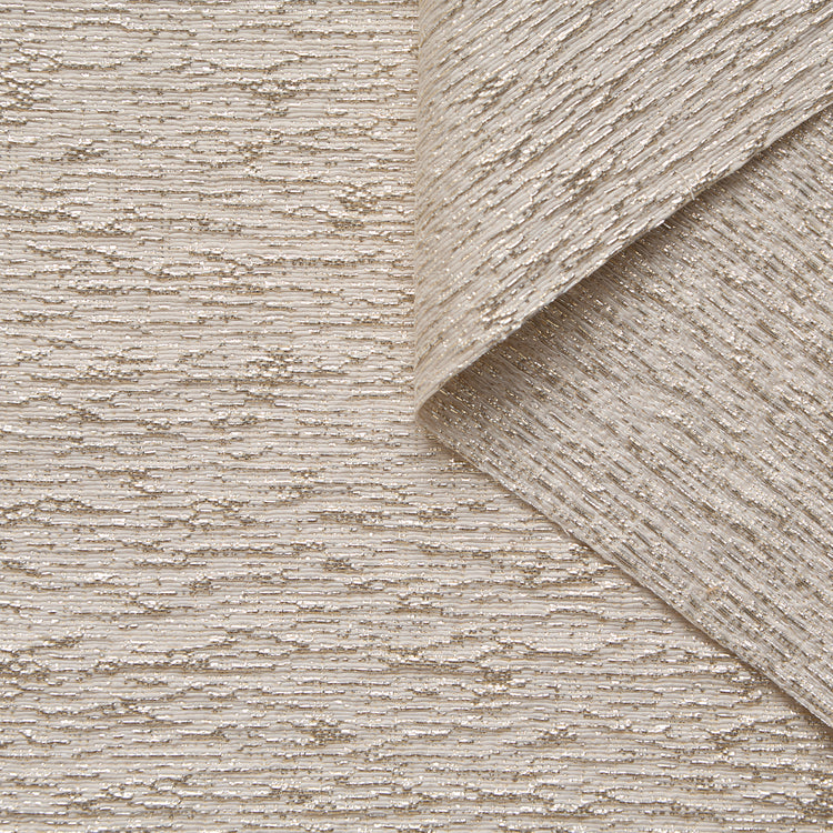 T26M15797 | Tweed Rayé Horizontal Lamé en Coton et Soie - vue 1