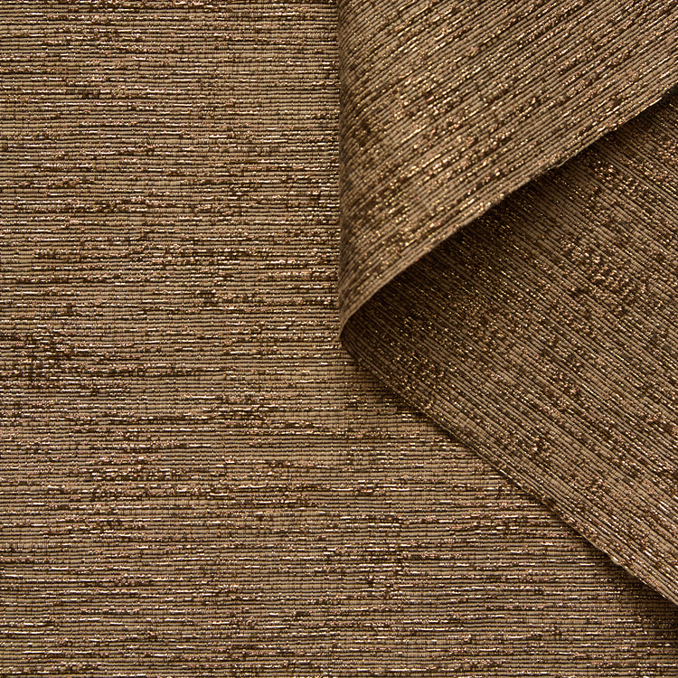 T26M15798 | Tweed Rayé Horizontal Lamé en Coton et Soie - vue 1