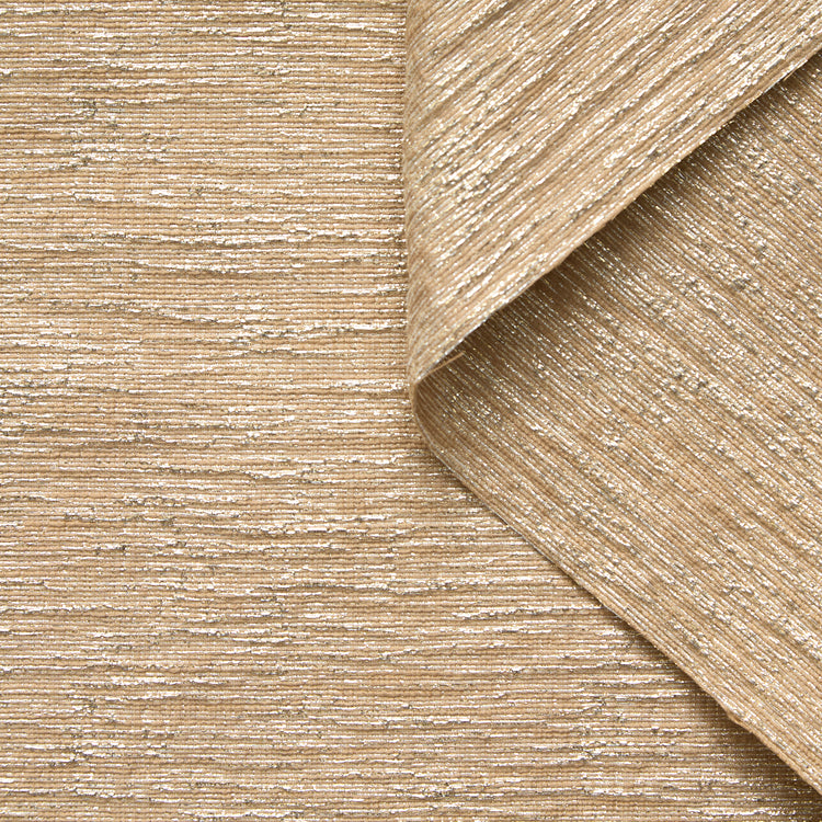 T26M15798 | Tweed Rayé Horizontal Lamé en Coton et Soie - vue 1