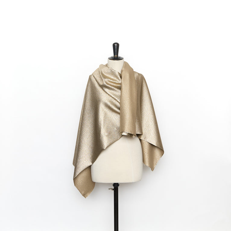 T26M15799 | Lamé Waffle Silk Jacquard - view 2