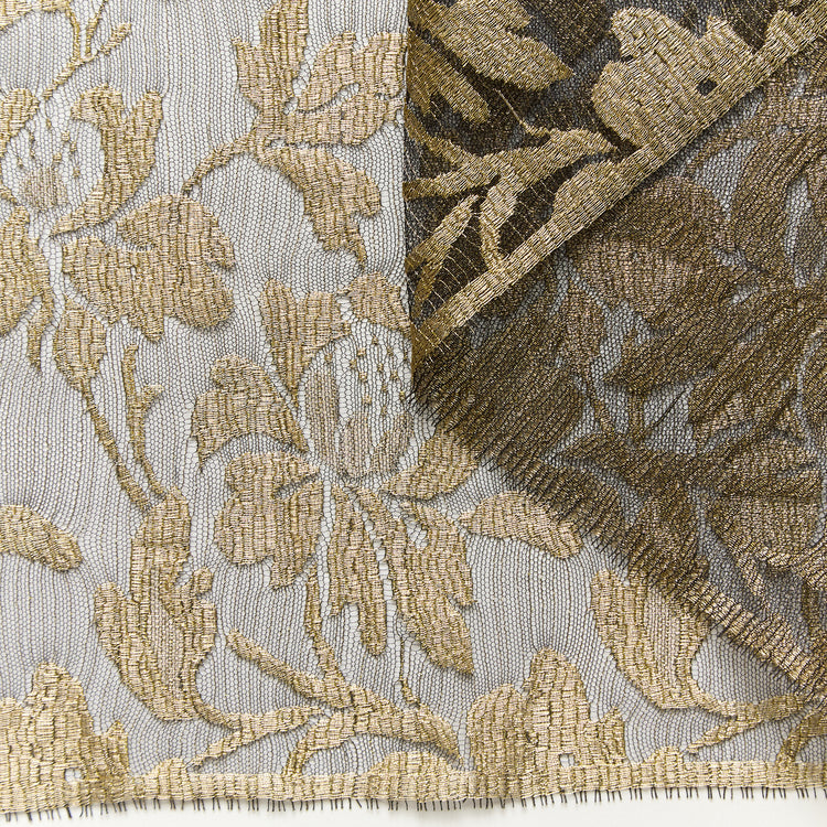 T26M15802 | Galon Dentelle Doré Florale - vue 1