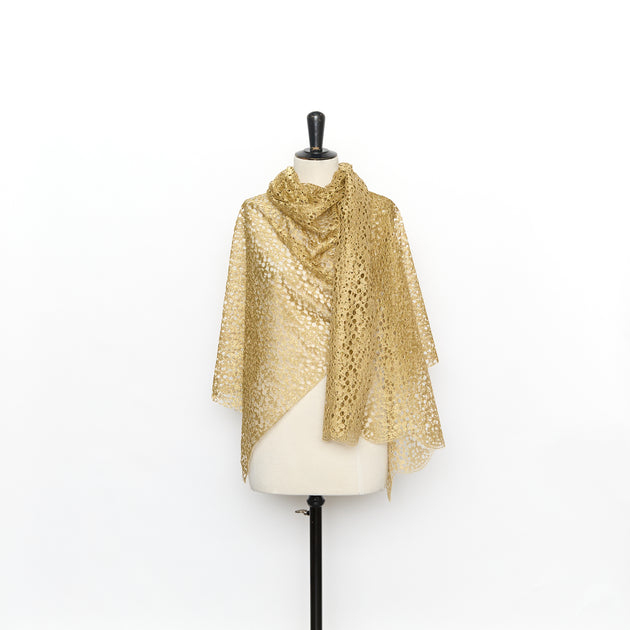 T26M15803 | Dentelle Ajourée Dorée
