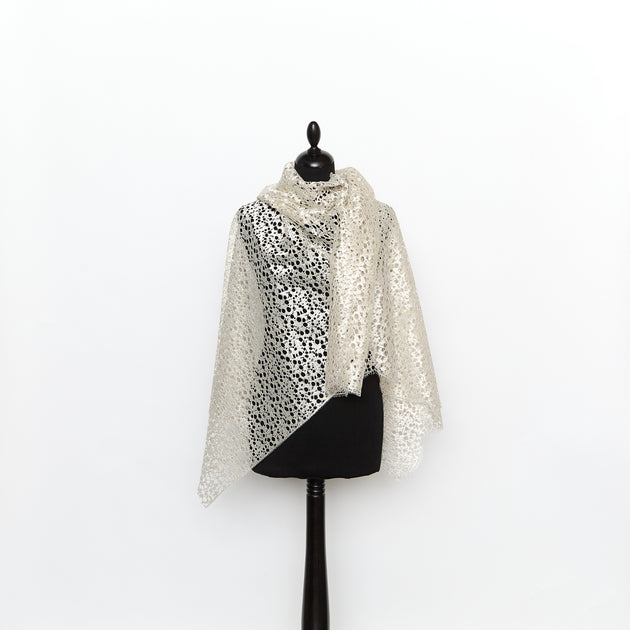 T26M15805 | Silver Openwork Lace