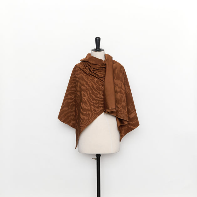 T26M15835 | Moiré Viscose & Virgin Wool Faille